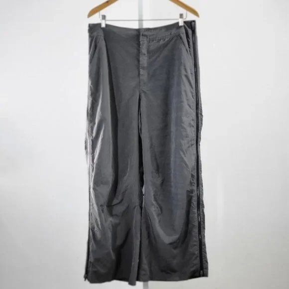 Free People Movement Nova Trousers Size L Gray Wide Leg Zip Side NWT - Picture 2 of 8